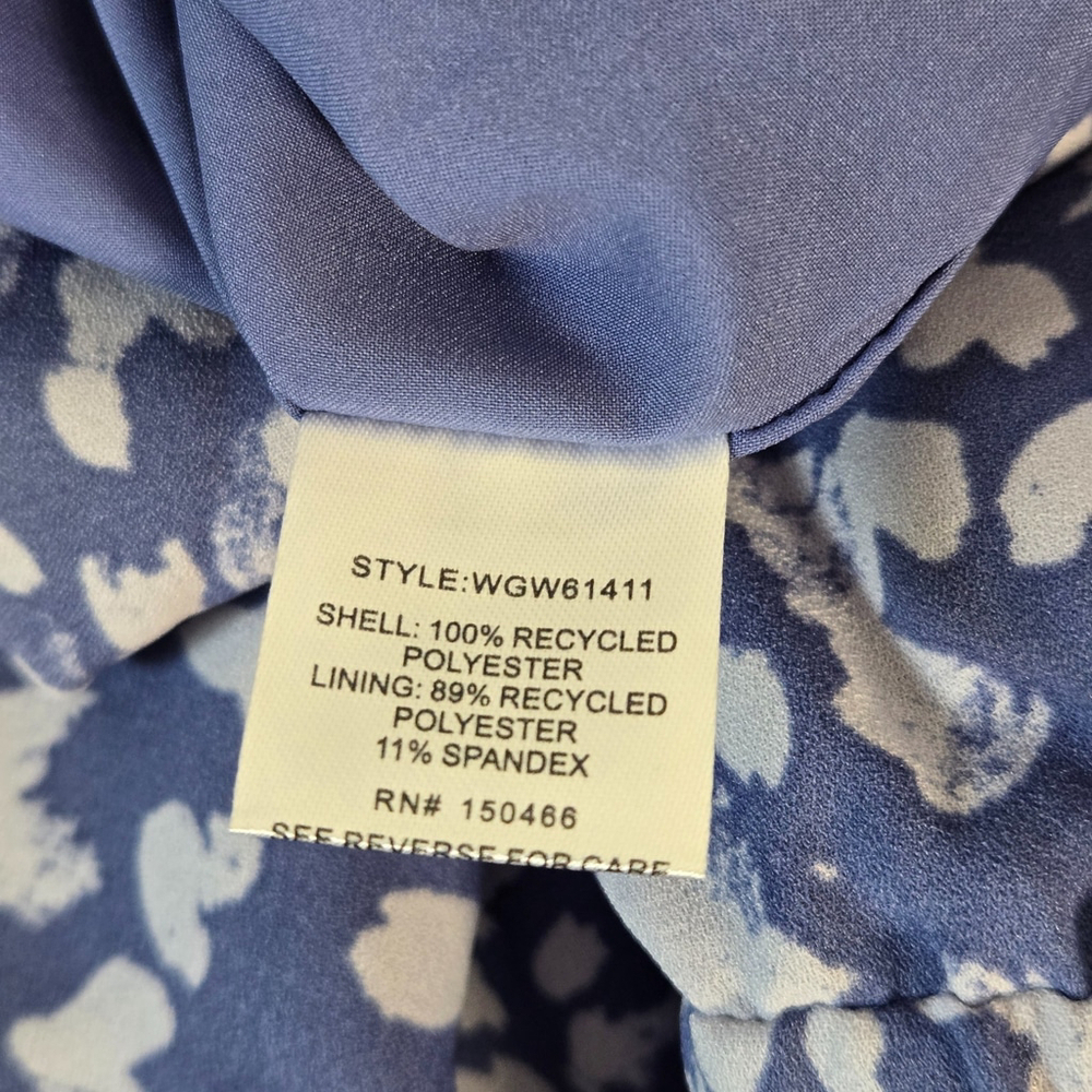 41 Hawthorn Purple Tie Waist Dress Medium Modest Work Church Ruffle Dots NWT - Picture 5 of 10
